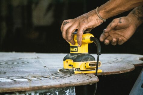 orbital sander; Refinish a Piece of Furniture