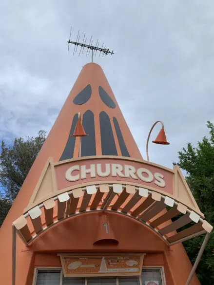 The churros Cozy Cone decorated for Halloween.