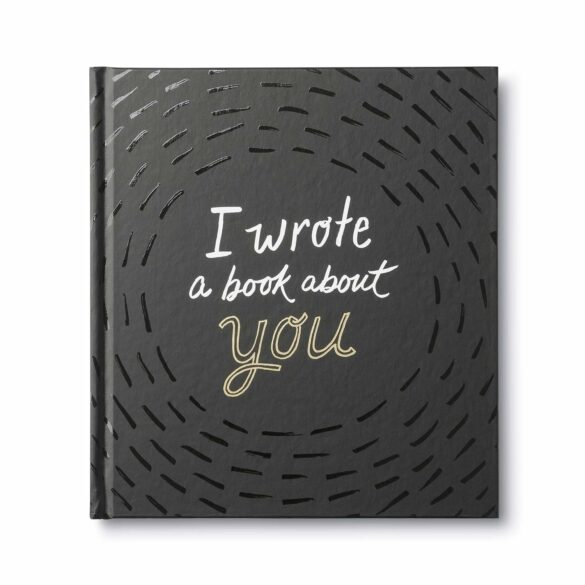 The front cover of the book, "I Wrote a Book About You".