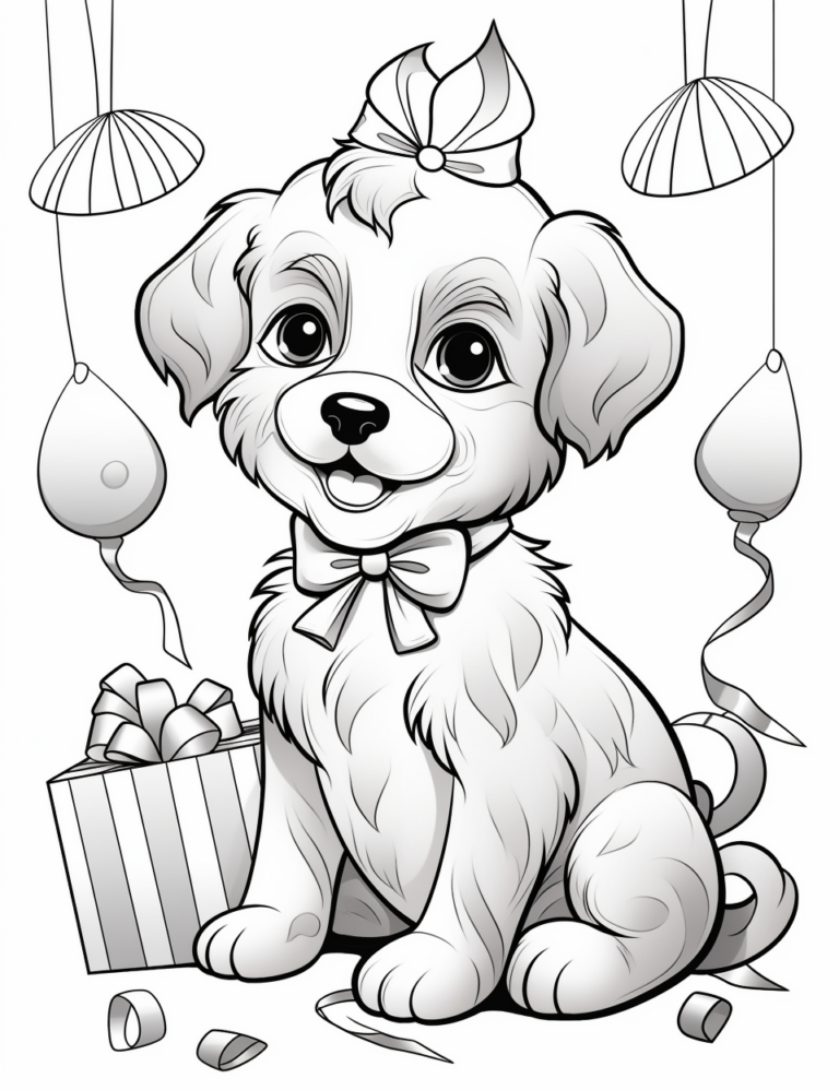 Puppy Coloring Pages – Free to Print! – The Organized Mom