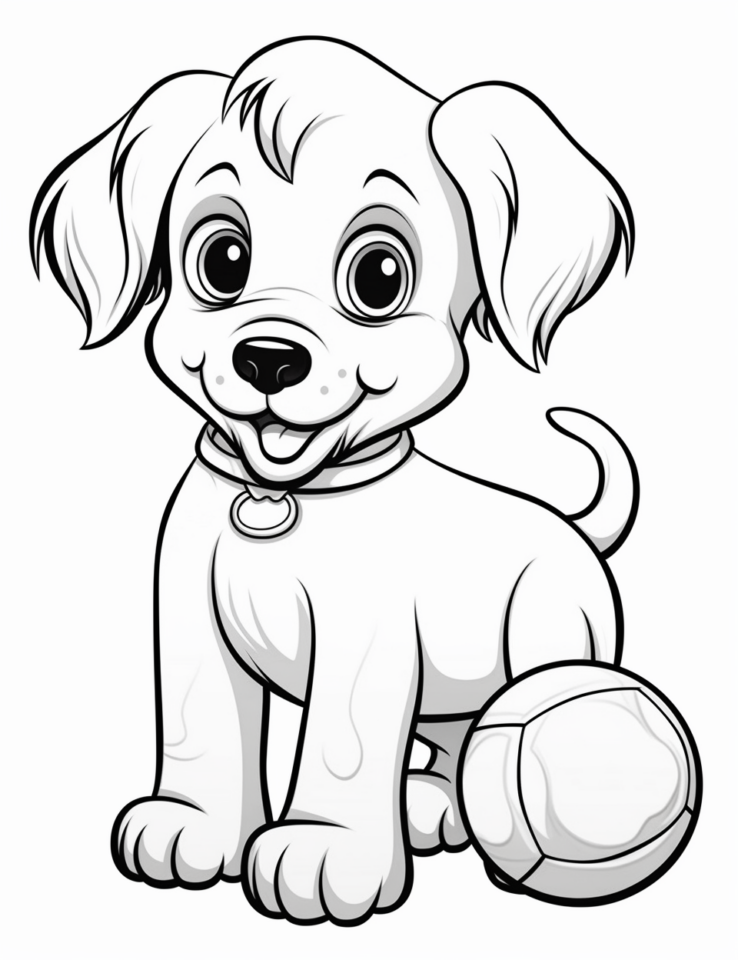Puppy Coloring Pages – Free to Print! – The Organized Mom